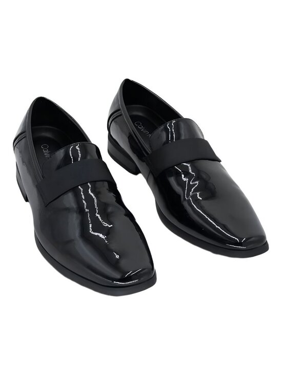 Calvin Klein Bernard Slip On Dress Tuxedo Loafer Patent Black Sz US 9M EU 42 main image 5
